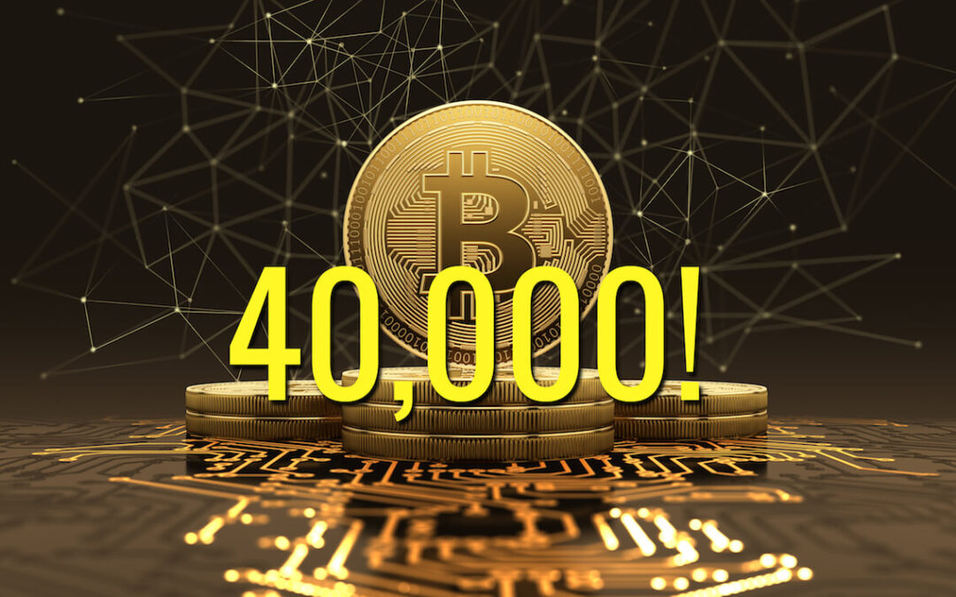 Bitcoin supera i 40K dopo 19 giorni